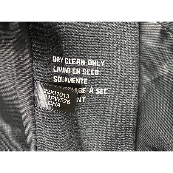 Guess Womens Black Wool Button Down Academia Pea Coat Jacket Y2K Belted Sz Sm - Picture 9 of 11